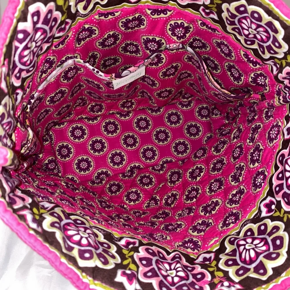 Vera Bradley Very Berry Paisley Pink and Brown Tote Bag